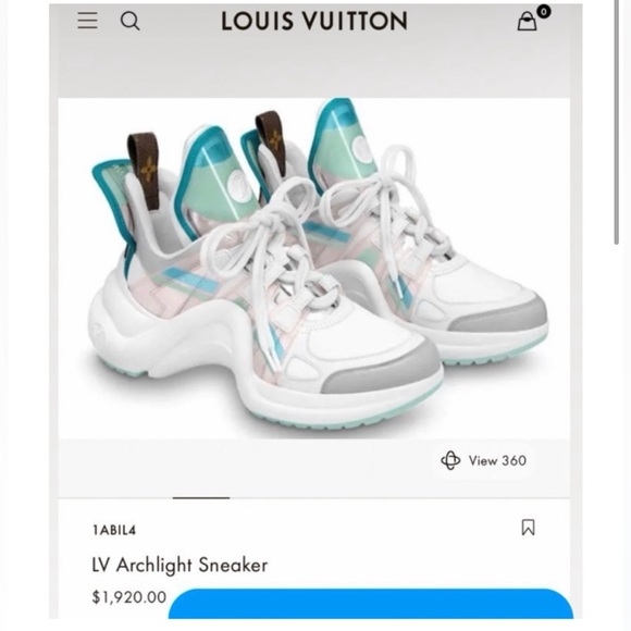 SOLD❌Louis vuitton LV archlight green white monogram pvc leather sneakers - Picture 2 of 16